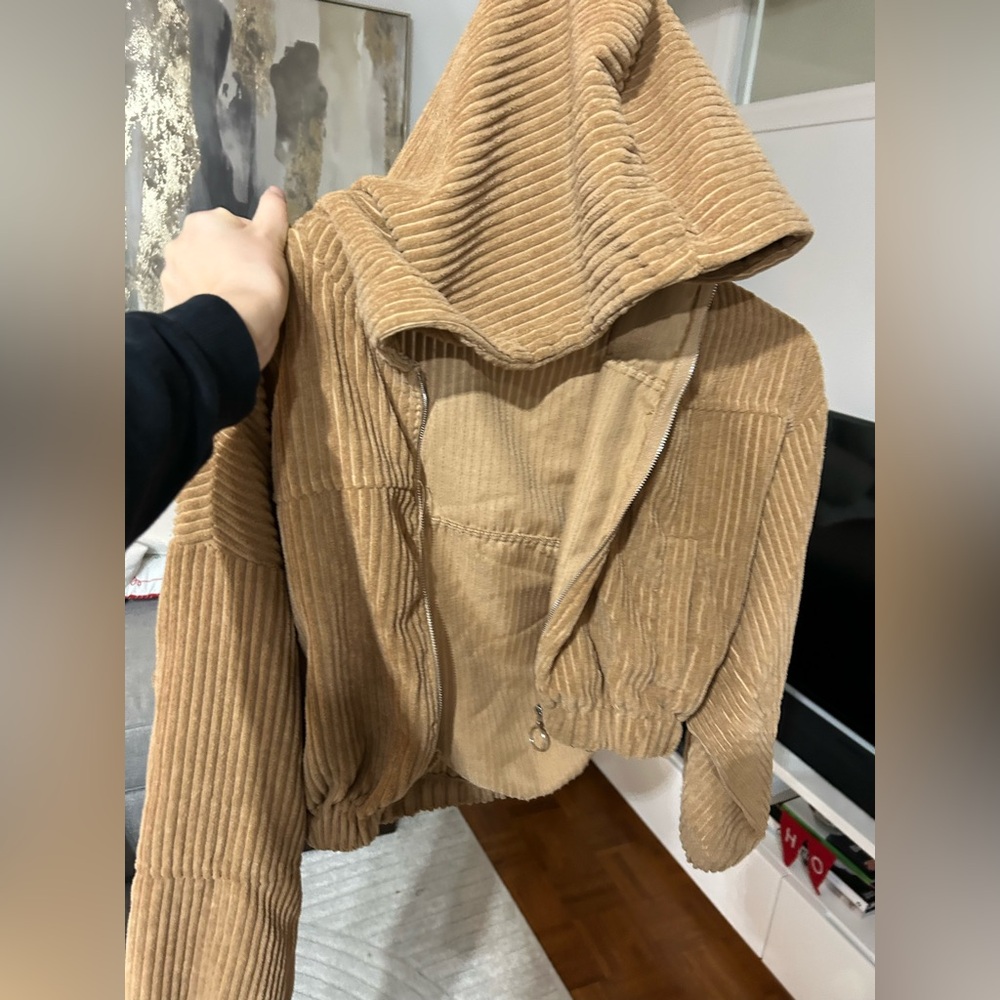 Brown chorded hoody